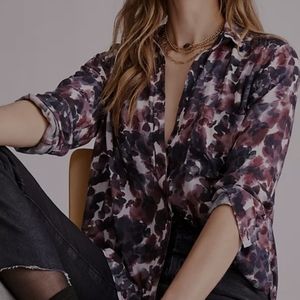 Cloth & Stone Floral Button Down Blouse